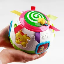 Детская игрушка-головоломка, озорной шар, электрический музыкальный светильник, многофункциональные детские кубики, игрушки