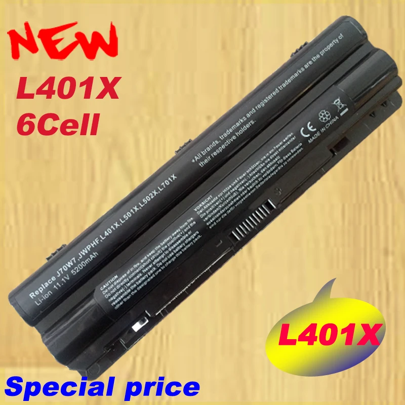 HSW laptop Battery for Dell XPS 14 15 17 L401x L501x L502x battery
