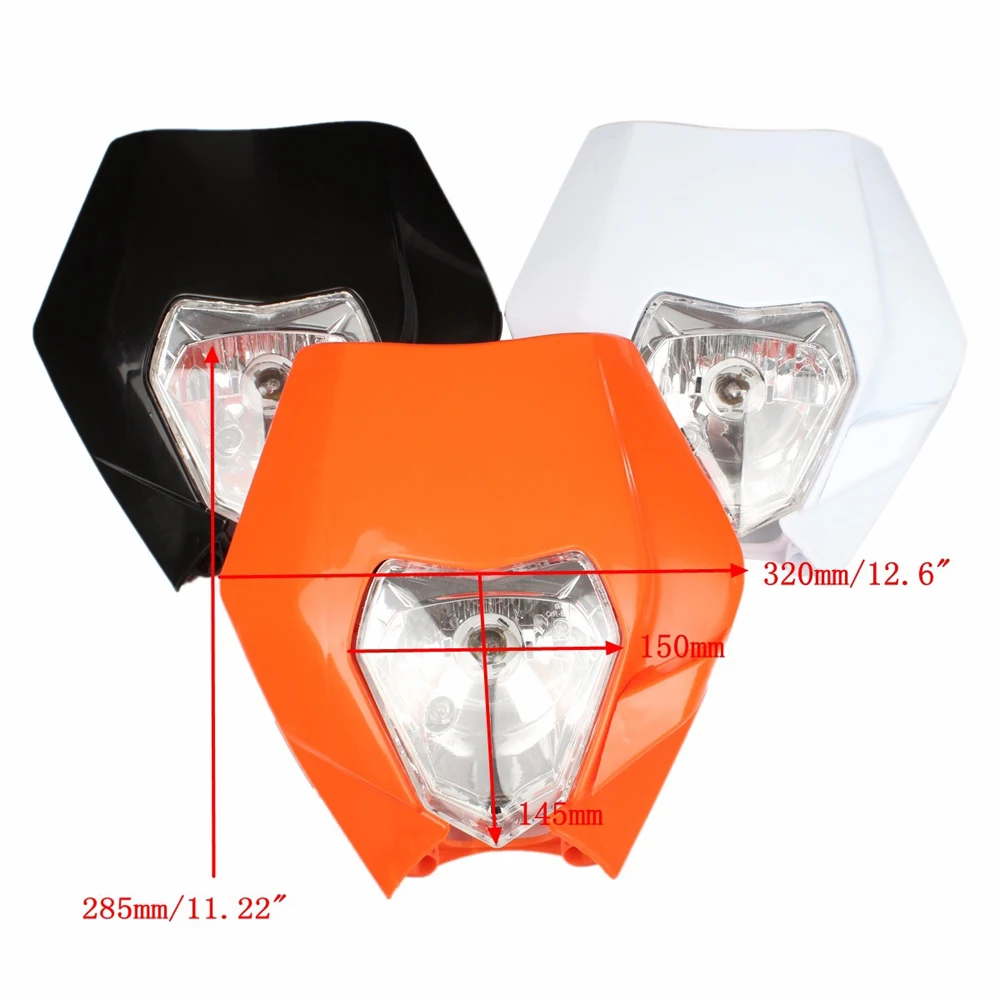 Motorcycle Headlamp Headlight For Enduro Motocross Dirt Bike EXC SX SXF