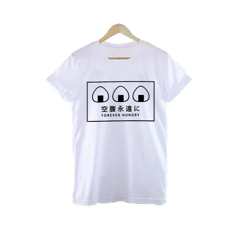 Forever Hungry Japanese Sushi Rolls Signs Camiseta Tumblr mujeres Tops moda ropa Harajuku divertida Camiseta mujer Camiseta Forever Hungry Japanese Sushi Rolls Signs Camiseta Tumblr mujeres Tops moda ropa Harajuku divertida Camiseta mujer Camiseta