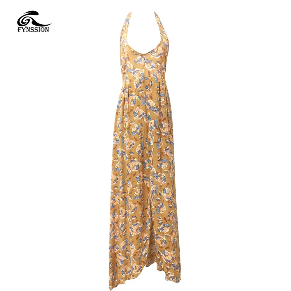 New font b Women b font Fashion Dresses Sexy Dress Loose Sleeveless Hollow Out Backless Halter