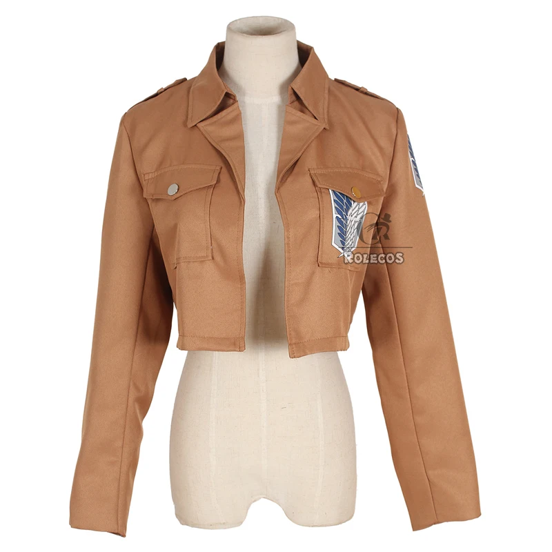 ROLECOS аниме атака на Титанов Косплей костюмы Shingeki no Kyojin Mikasa Ackerman Eren Yeager Скаутинг