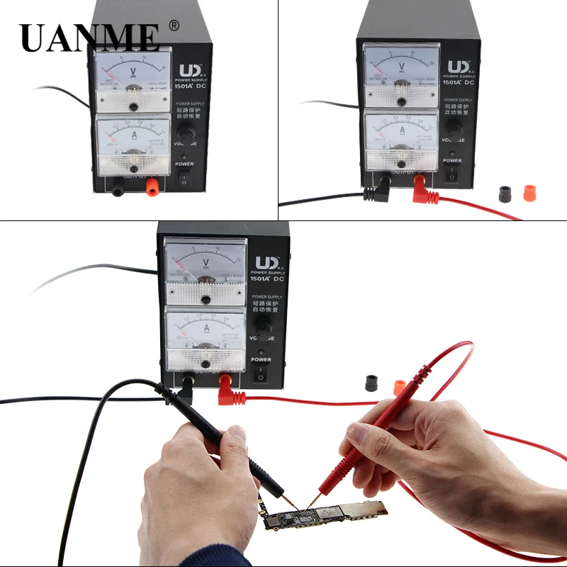 UANME Универсальный мультиметр зонд Тестовые провода кабель для цифровой мультиметр Тестовые провода ручка кабель 1550 мм