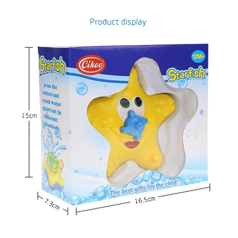 Забавные игрушки с морской звездой, детские водные игрушки для ванной, детские игрушки для купания
