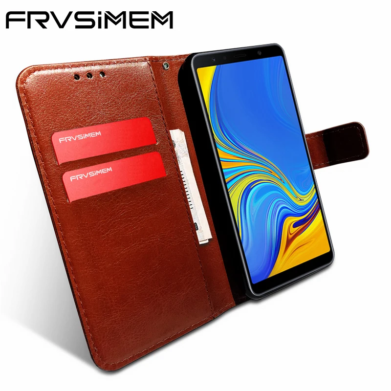 Чехол-бумажник с откидной крышкой и подставкой для Samsung Galaxy A7 2018 A750 SM-A750f A 7 A750f 750
