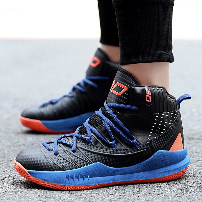 

Brand Man High-top Basketball Shoes Men's Cushioning Light Basketball Sneakers Anti-skid Breathable Women Outdoor Sports Shoes