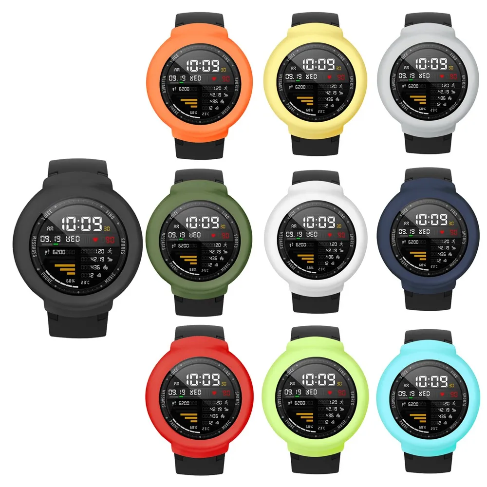 

TPU Protection Frame Silicone Full Case Cover For Huami Amazfit Verge Watch Sports Protective Shell For Amazfit 3 Smartwatch