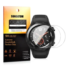 For Huawei Watch 2 Classic & Pro Glass Screen Protector SUNDATOM Tempered Glass 2.5D Round Edge Anti-scratch