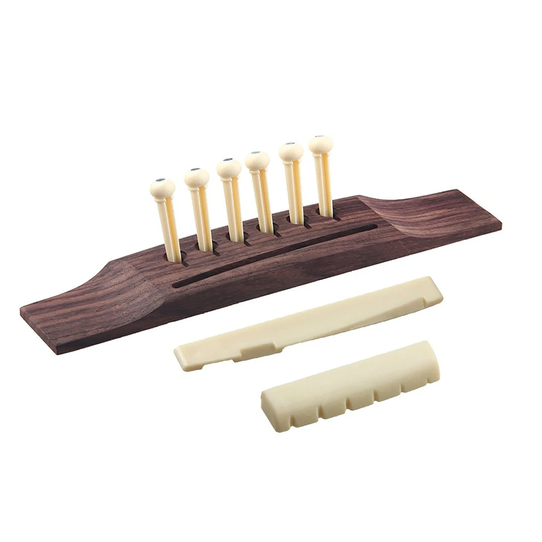 6 Pieces Bridge Pins/Saddle/Nut Abalone Dots for Acoustic Guitar - Red + reddish brown | Спорт и развлечения