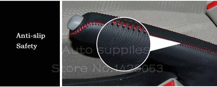 Чехол для Honda FIT ручной тормоз крышка из натуральной кожи DIY Автомобильный Стайлинг авто принадлежности украшение интерьера