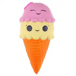 Прекрасный моделирования двойной Релакс снимает стресс мультфильм игрушки Глава Улыбка мороженое замедлить рост смешно Squeeze подарок на