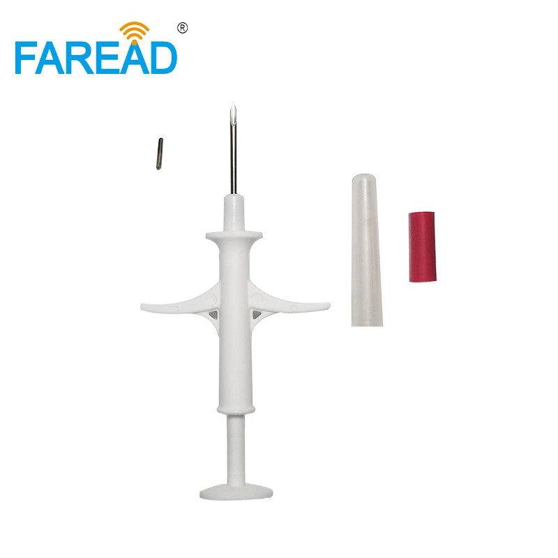 

x100pcs Free Shipping 1.4x8mm disposable chip ISO11784/785 FDX-B ICAR implanter RFID microchip for fish Lab animal birds,snake,