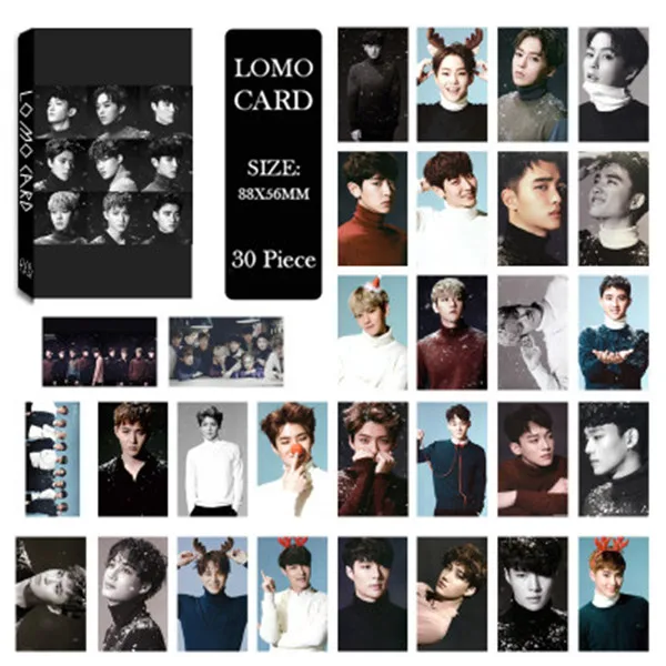 Youpop EXO LUHAN Перезагрузка I альбом ломо карты K-POP Новая мода самодельная бумажная фото карта Фотокарта LK427 - Цвет: EXO 04