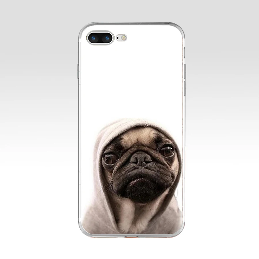 186AQ I love pugs dog animal Мягкий ТПУ силиконовый чехол для Apple iPhone 6 6s 7 8 plus чехол|Бамперы| |