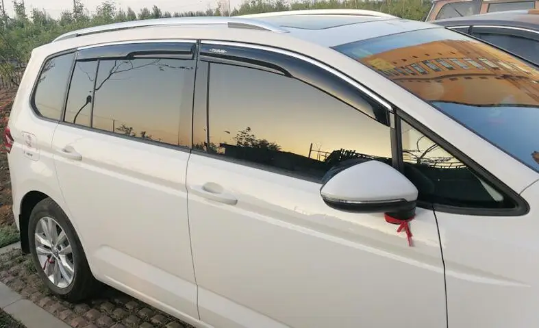 Пластиковый козырек для окна Volkswagen Touran L 2017 2019 WXK оттенки вентиляции Защита от
