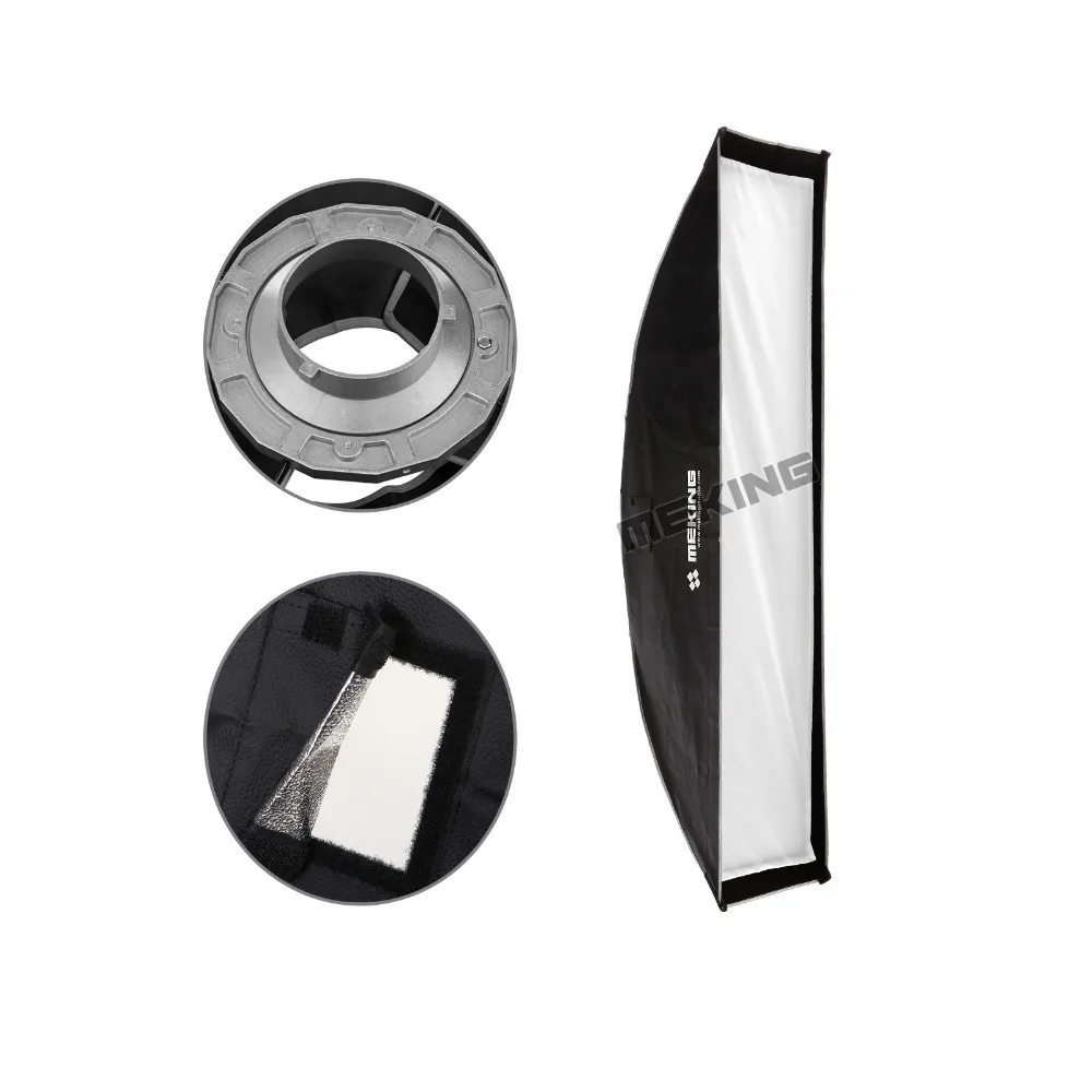 

Meking Softbox 40cmx200cm / 16"x80" Strobe mono light Softbox with Speed ring Bowens Mount photographic Photo Studio Accessories