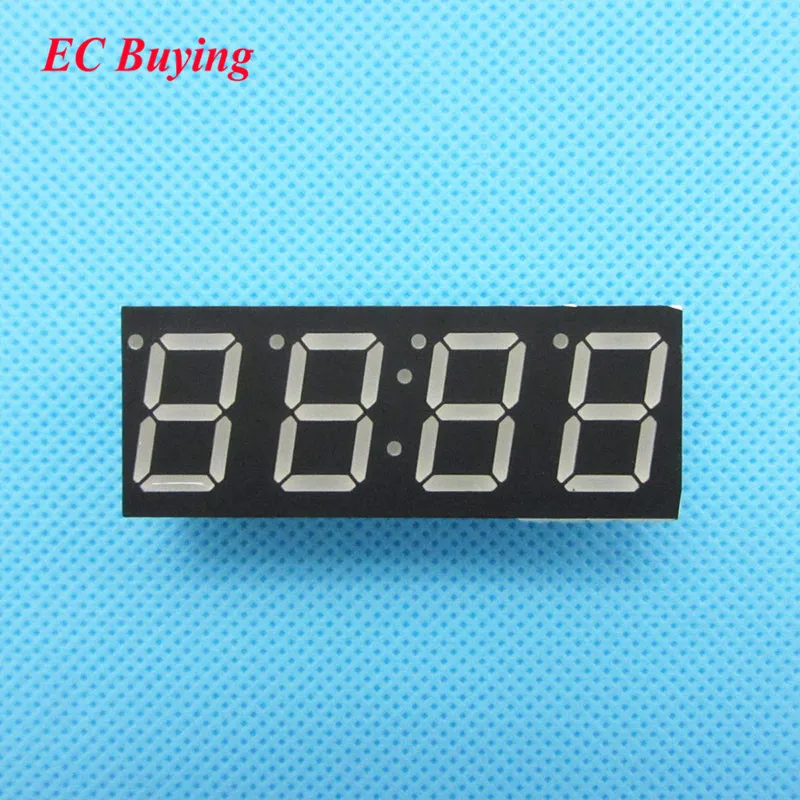 

5pcs 4 bit 4bit Digital Tube Common Anode Positive Digital Tube 0.56" 0.56in. Red LED Display 7 Segment Digit(Clock)