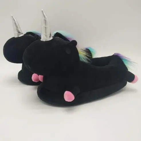 cute black slippers