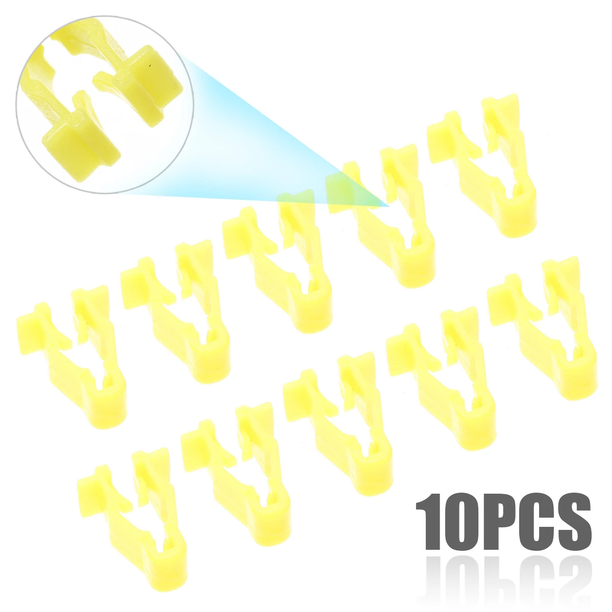 10pcs 17.5mm Yellow Wheel Arch Snap Fit Trim Clip 90601-SMG-003 For Honda Civic CRV HRV