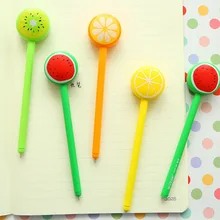 10 шт./партия Южная Корея канцтовары прекрасный фруктовый леденец карамельный цвет гелиевая ручка черный 0,5 мм косметический карандаш