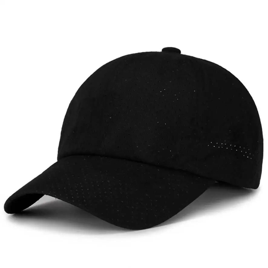 Новое поступление мужские женские спортивные теннисные кепки для улицы простые Регулируемые дышащие одноцветные шапки 0816