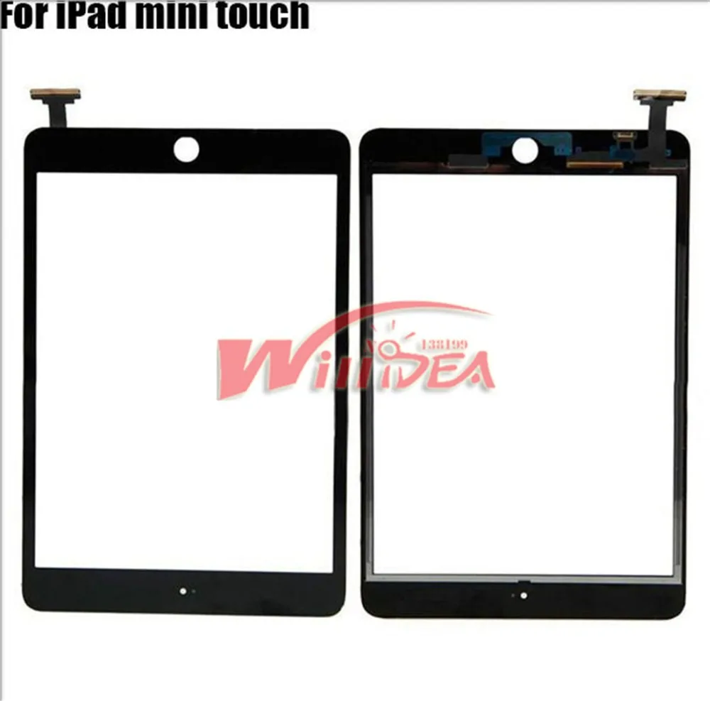 

Original Quality for iPad Mini 1 for ipad Mini 2 Touch Screen White black Color Digitizer+IC Connector+Home Button Free shipping