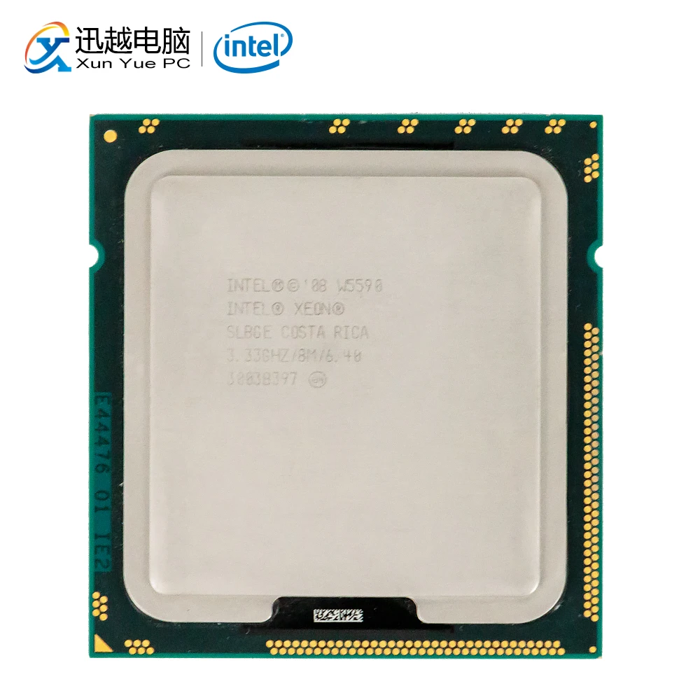 Intel Xeon W5590 настольный процессор W5590 четырехъядерный 3,33 ГГц 8 МБ кэш L3 LGA 1366 сервер используемый ЦП