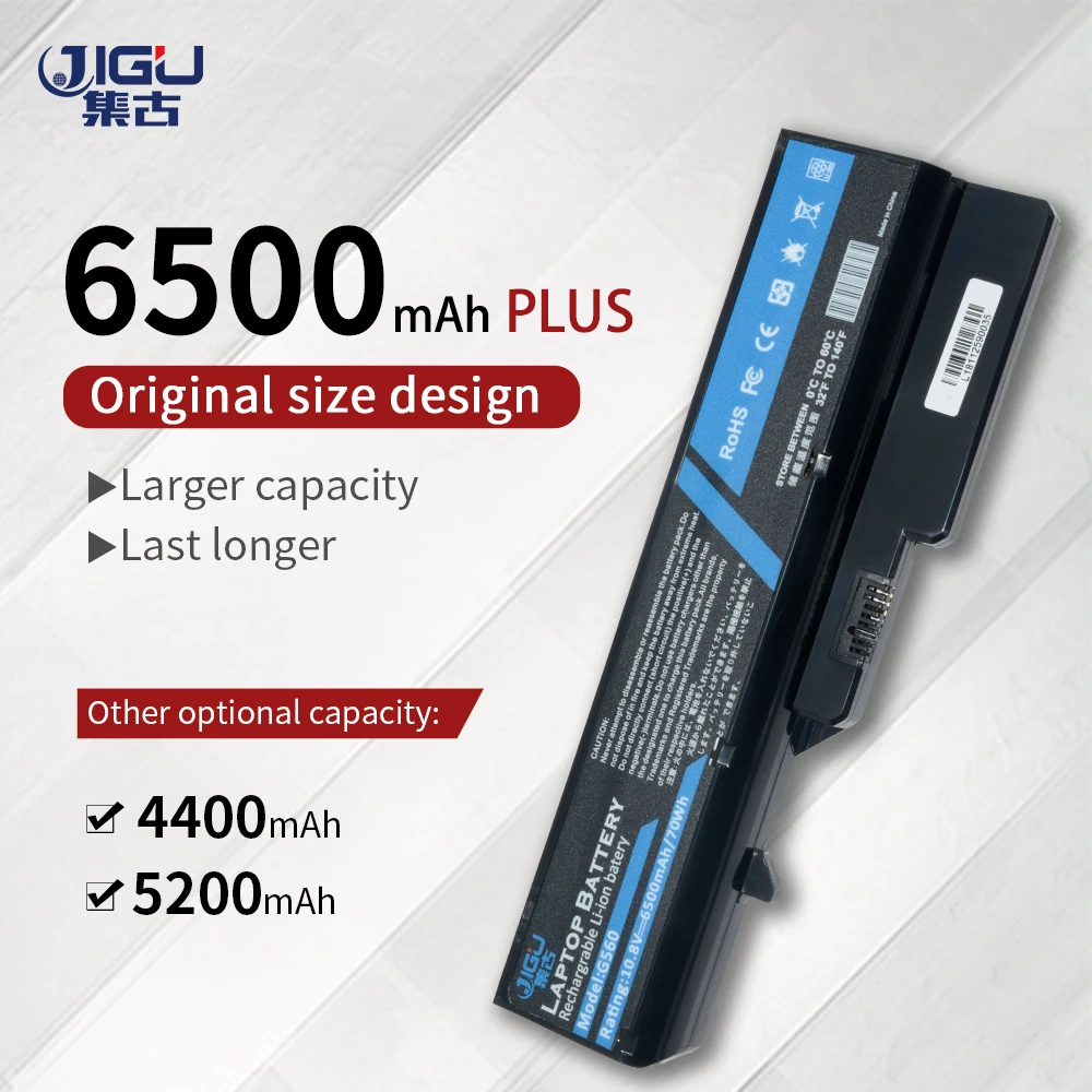 Аккумулятор JIGU для ноутбука Lenovo B570 G460G G465 G465A G470 G475 G565 G570 G575 LO9S6Y02 L08S6Y21 KB3007 LO9L6Y02|laptop