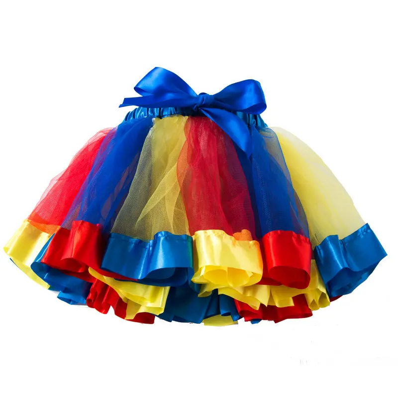 От 3 месяцев до 8 лет, новая юбка-пачка, юбки для маленьких девочек, мини-юбка принцессы, вечерние фатиновые юбки радужной расцветки для танцев, одежда для девочек, одежда для детей - Цвет: Royal Blue