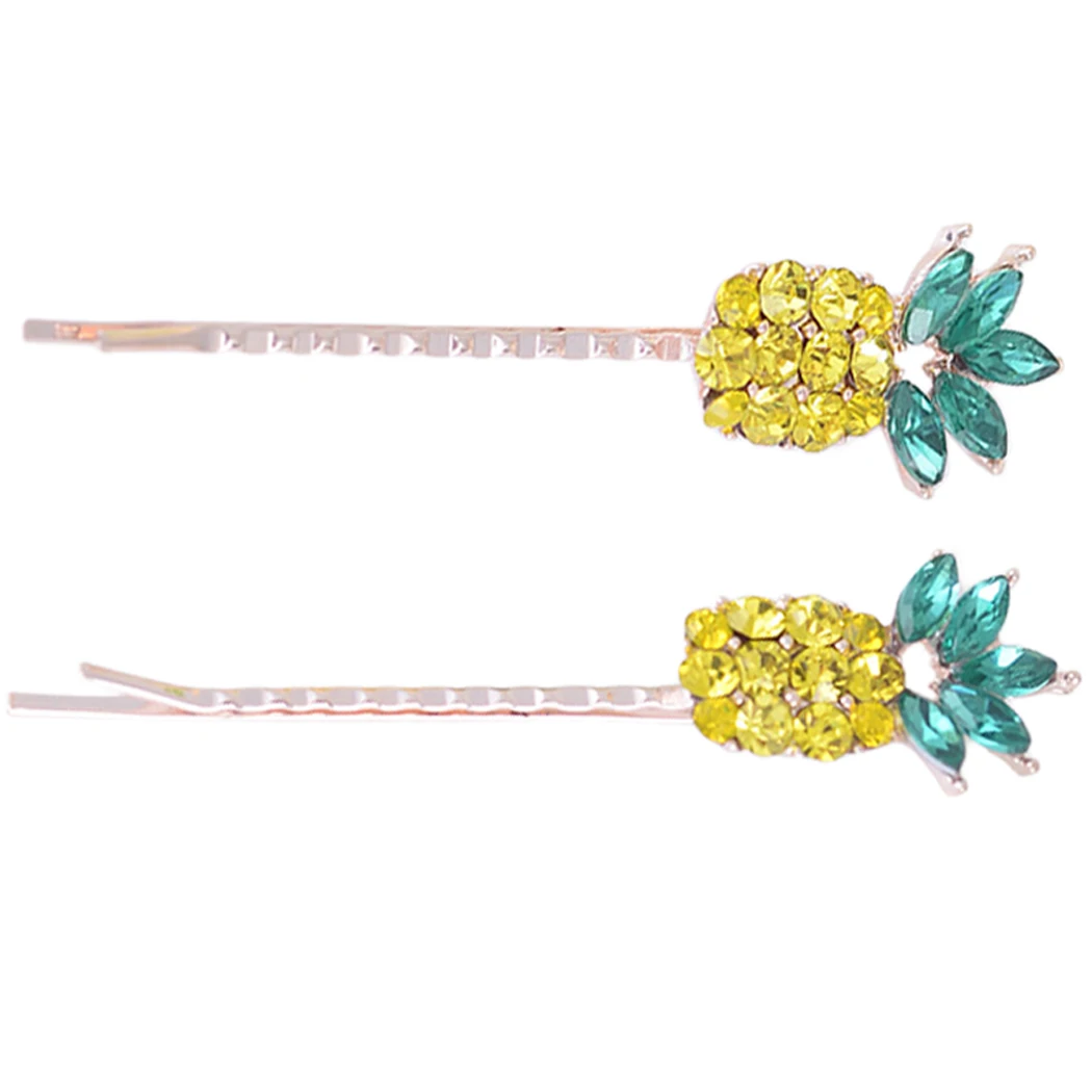 5 PCS Hair Clips Decorative Rhinestone Pineapple Hair Barrettes Hair Pins Hair Accessories for
