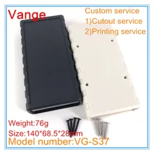1 шт./лот литьевой корпус IP54 ABS пластик DIY коробка корпус для электроники 140*68,5*28 мм