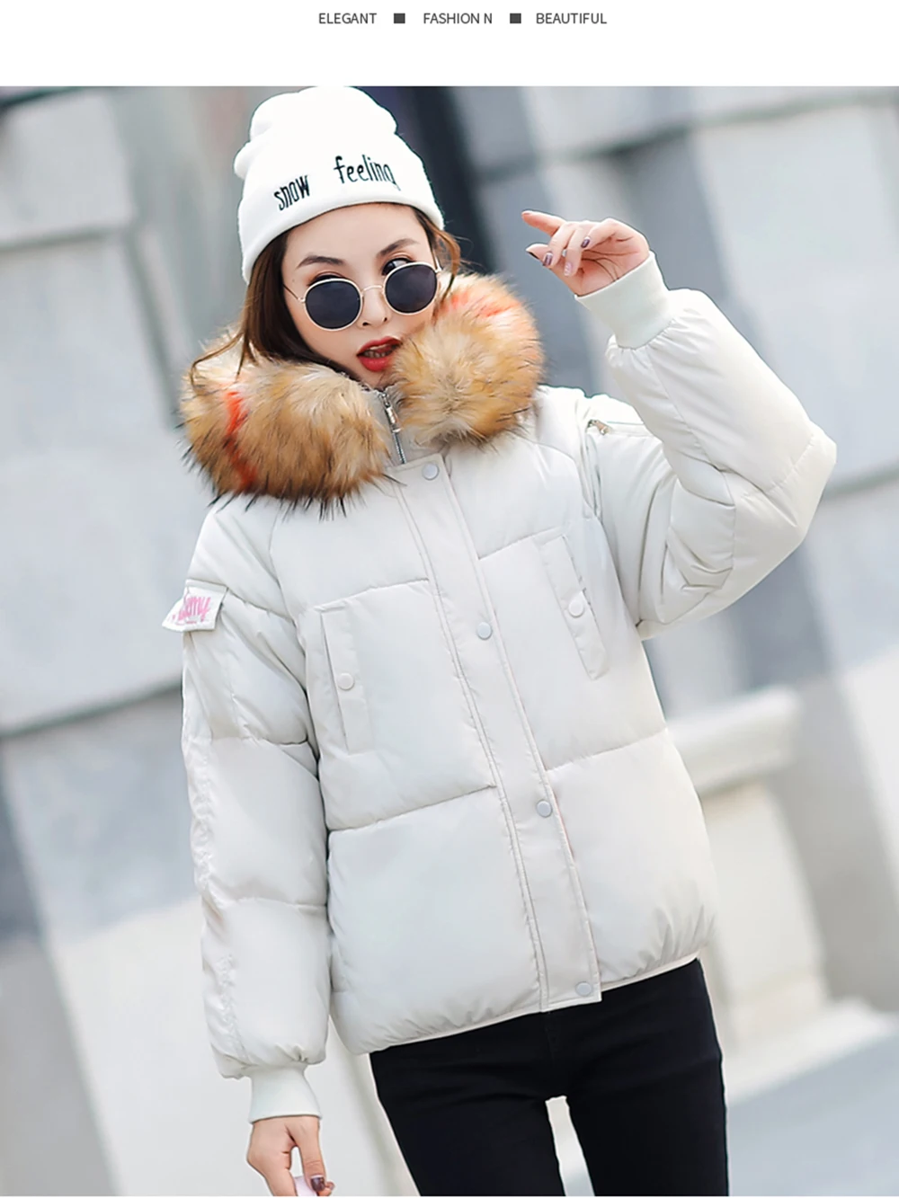 PinkyIsblack зимняя женская куртка Новая модная женская зимняя куртка утепленная парка пуховая хлопковая одежда с меховым капюшоном размера плюс 4XL