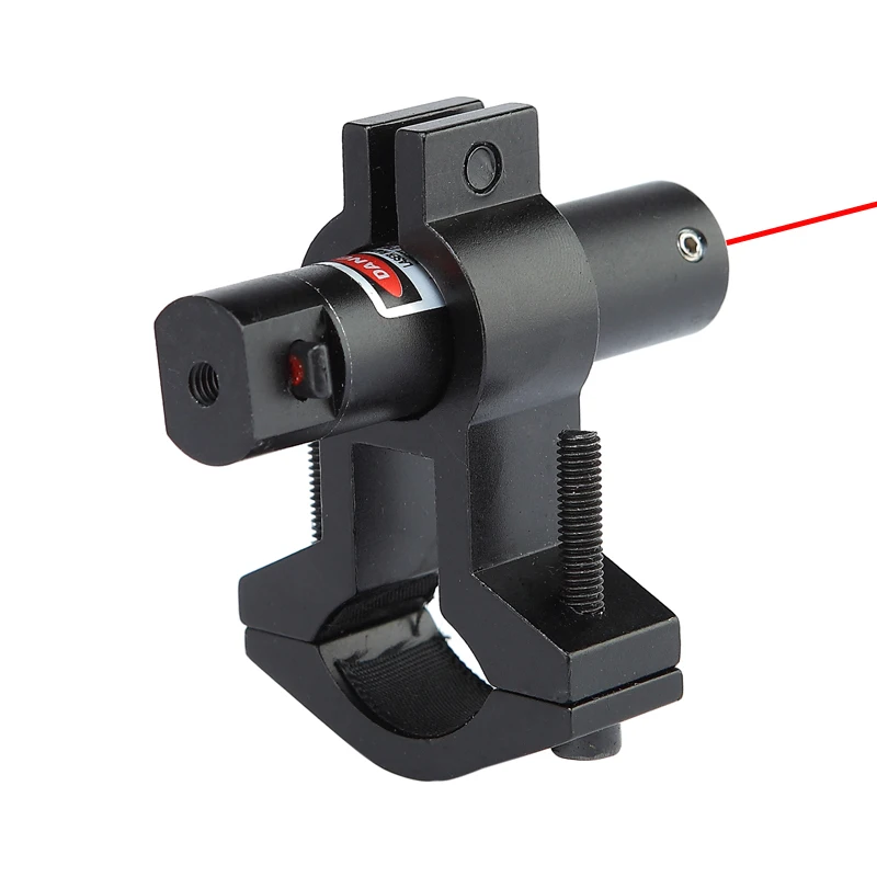 

Matte Black Aluminum Alloy Mini Tactical 5mW Red Laser Sight Hunting Dot Sight With Tube Mount 100M Plus Laser Range.