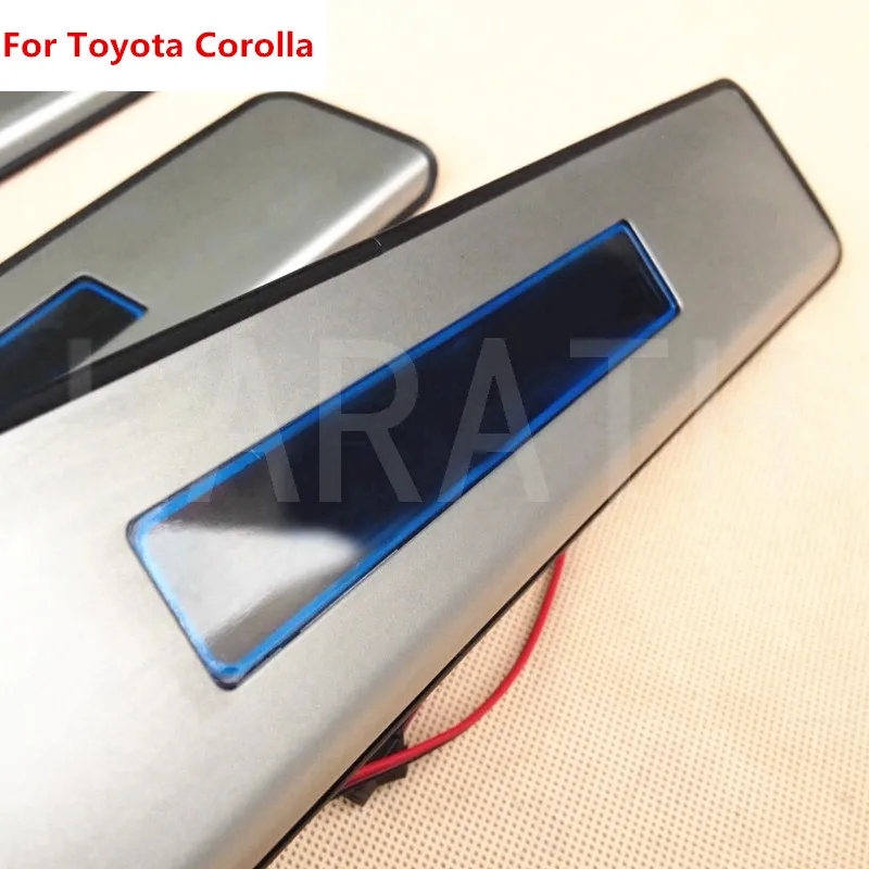 Пороги для автомобильных дверей Toyota Corolla пороги из нержавеющей стали с