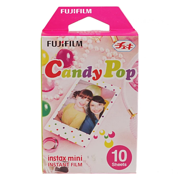 Cheap Original Fujifilm Candy Pop Instax Mini 8 film (10 sheets) for Polariod mini Camera Instant mini 7s 25 50s 90 300 Share SP-1
