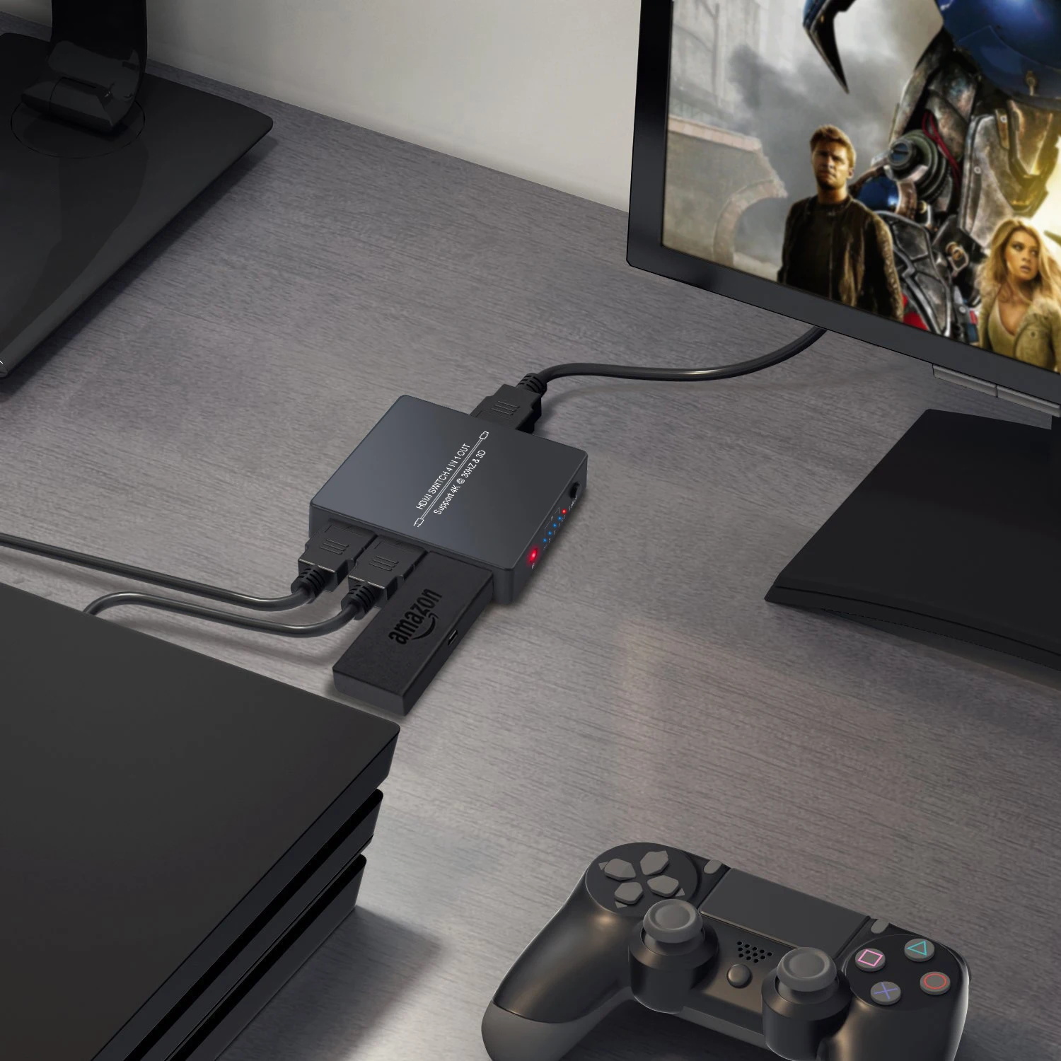 Proster 4 порта HDMI Коммутатор коммутатор с функцией PIP концентратор в 1 ИК пультом