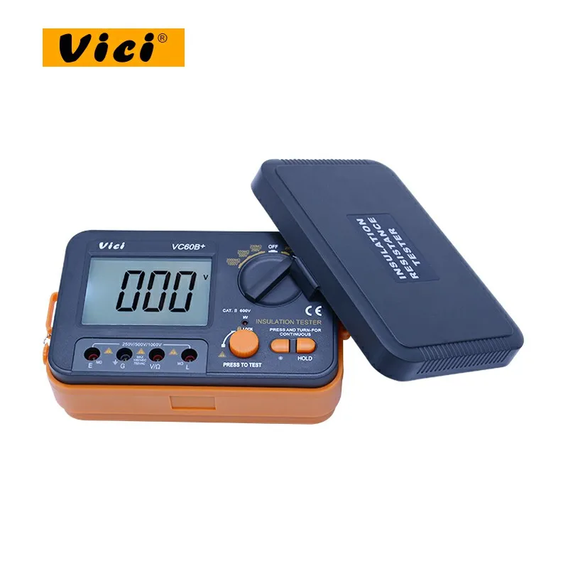 VICI VICHY VC60B + тестер сопротивления изоляции Мегаомметр Омметр Вольтметр DVM 1000V 2G w/LCD