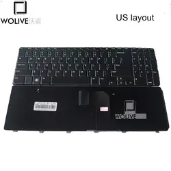 Wolive новая клавиатура для ноутбука Dell Inspiron 15R N5010 M5010 9GT99 09GT99 V110525AS US клавиатура черный