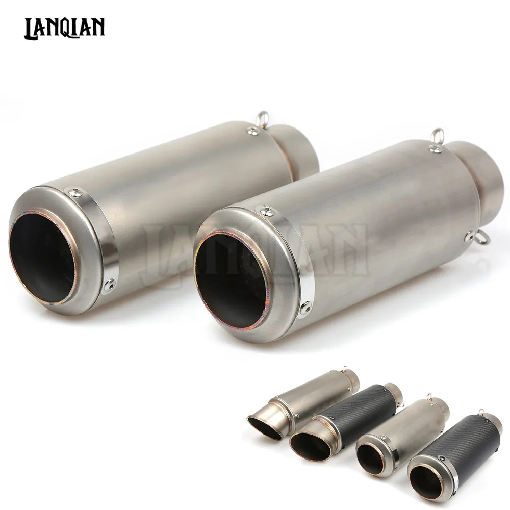 

For KTM EXC EXCF SX SXF XC XCW XCF 125 150 200 250 300 Universal Motorcycle Carbon Fiber Exhaust Pipe GP Escape Exhaust Muffler