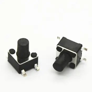 

1000PCS/LOT 4.5*4.5*6MM SMD Tact Switch 4-pin button switch 4.5x4.5x6