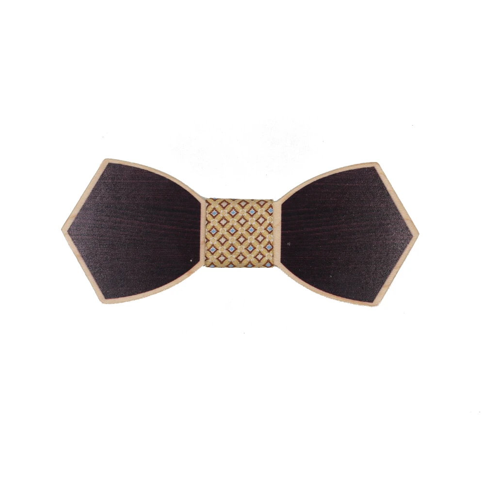 Mens Pattern Wood Butterfly Shape Bow Ties for Wedding Suits Wooden Bow ...