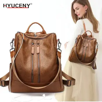 2018 Fashion Women Backpack High Quality Youth Leather Backpacks for Teenage Girls Female School Shoulder Bag Bagpack mochila designer high quality pu leather backpacks women vintage college student school backpack for teenage girls female shoulder bag