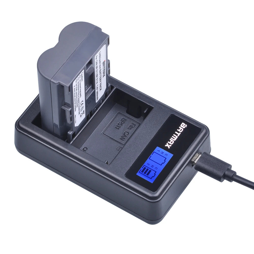Двойное зарядное устройство USB Batmax для Canon G6 G5 G3 G2 G1 EOS 300D 50D 40D 30D 20D 5D MV300i 1800 мАч |