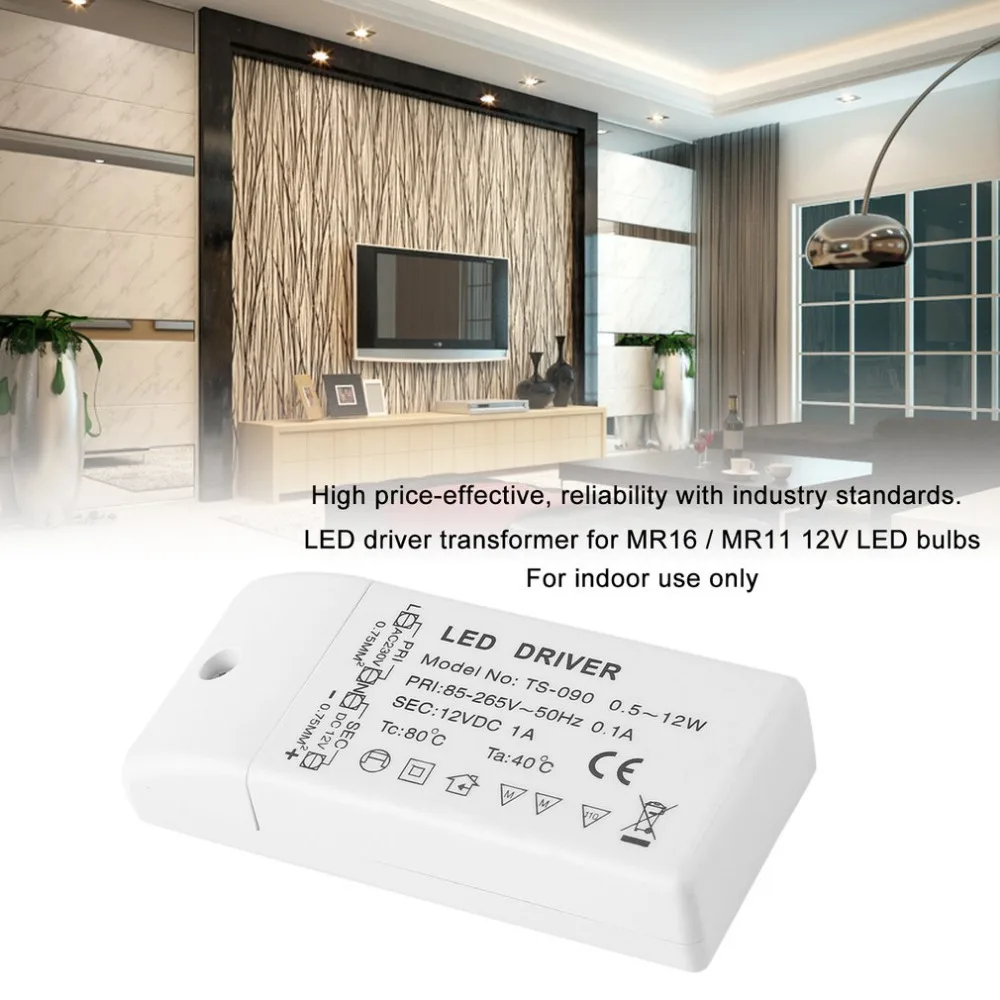 2018New светодиодный драйвер Питание адаптер трансформатор 220V 240V для MR16/MR11 12V лампы