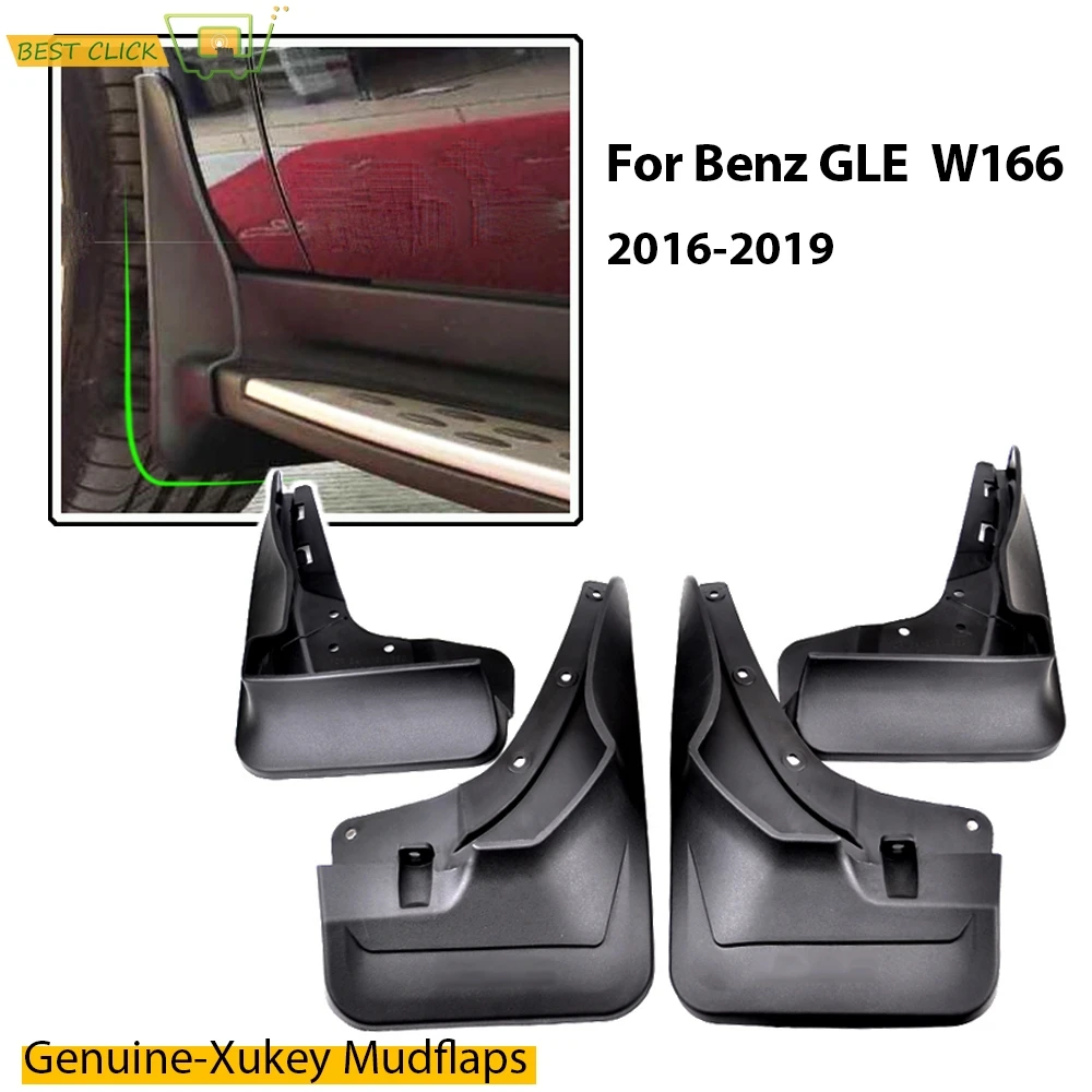 

OE Styled Molded Mud Flaps For Mercedes Benz GLE Class GLE-Class W166 2016 - 2019 Splash Guards Mudguard Front Rear GLE250D