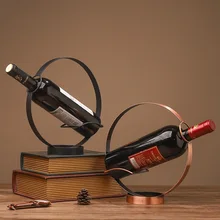 European retro wrought iron round wine rack home desktop decorative wine cabinet porch decorative wine rack wine rack c european style resin wine rack