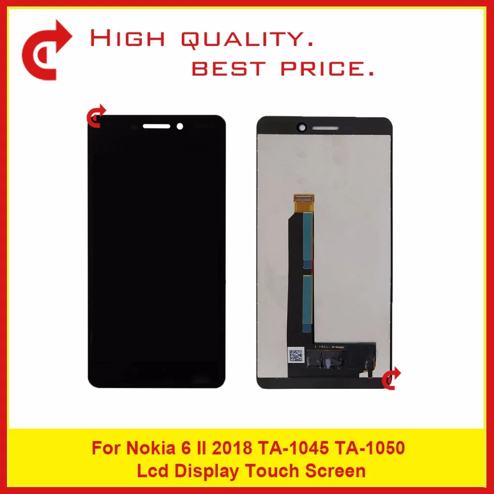

High Quality 5.5'' For Nokia 6 II 2018 TA-1045 TA-1050 Full Lcd Display With TouchScreen Digitizer Sensor Panel Assembly