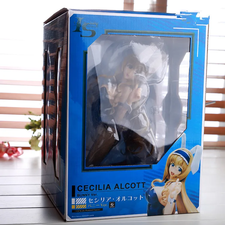 Экшн фигурка из японского аниме Infinite Stratos IS Сесилия Элкотт кролик вер на коленях