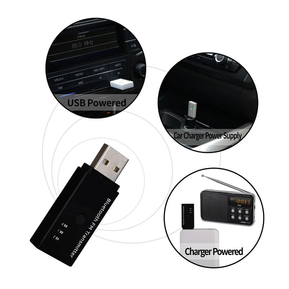 JINSERTA, USB, Bluetooth, 4,2, fm-передатчик, беспроводной, FM модулятор, автомобильный, Bluetooth, комплект, громкая связь, музыкальный плеер для iPhone, samsung