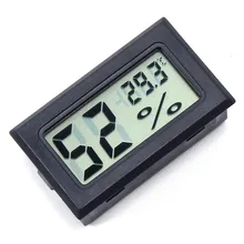 Digital LCD Thermometer Hygrometer Mini Electronic Temperature Humidity Sensor Meter Built-In Probe FY-11 48*28.6*15.2mm